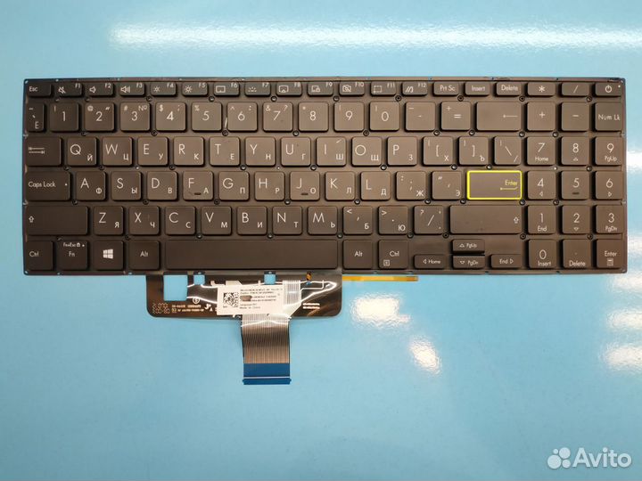 Клавиатура ноутбука Asus VivoBook X521 чёрная