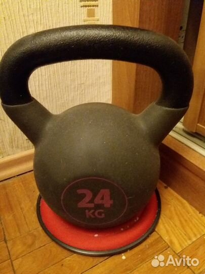 Гиря 24 кг Torneo, утяжелители для рук и ног 6 кг