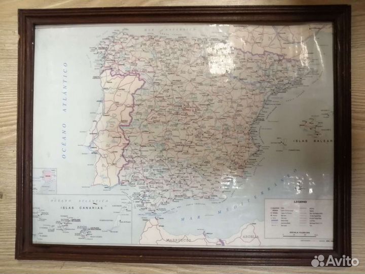 Карта Испании