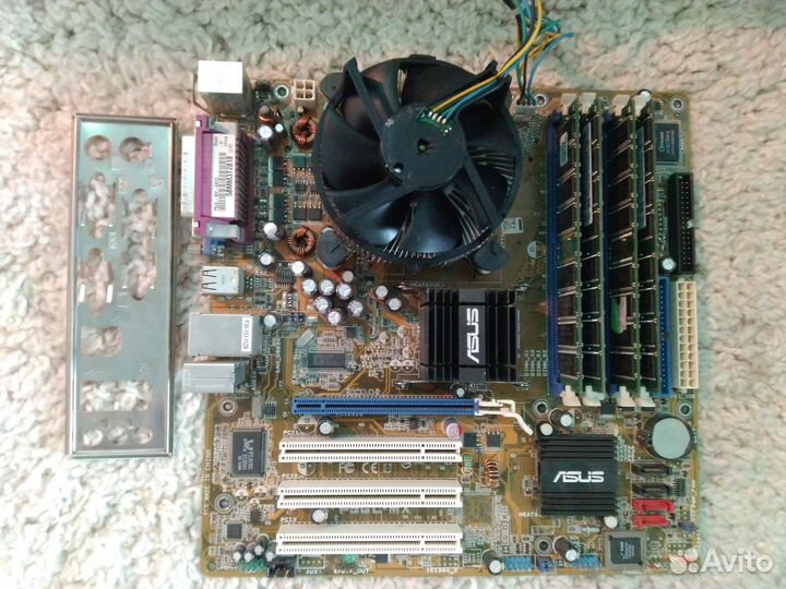 Полтора ядра четыре гига Asus P5GL-MX