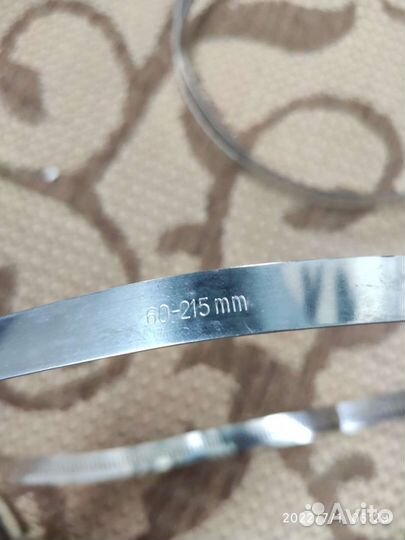 Хомуты металлические винтовые большие размеры