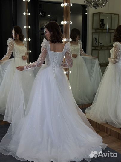 Новое свадебное платье с подгонкой