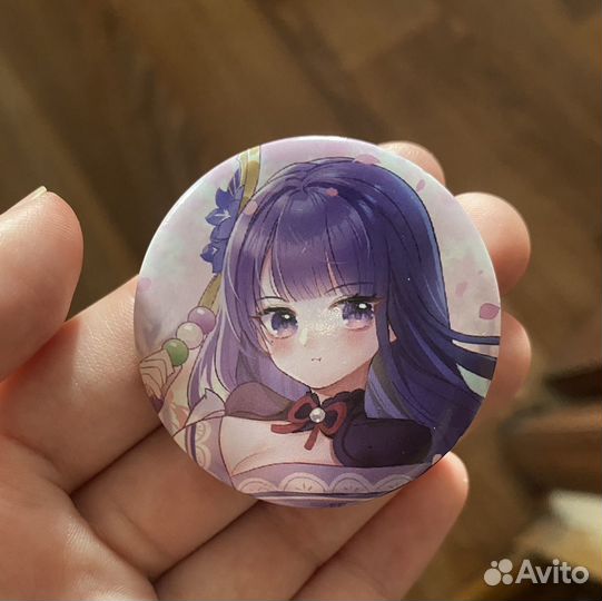 Значок Райден геншин аниме