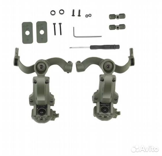 Крепления для активных наушников на шлем Чебурашки