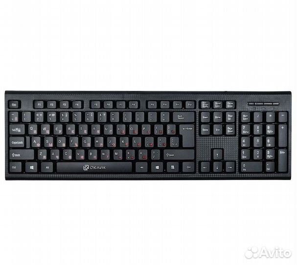 Клавиатура Оклик 120M, черный