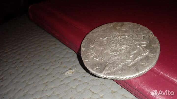 Рубль 1766г Екатерины Великой, сертификат