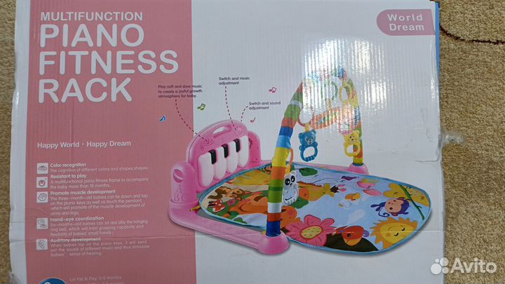 Развивающий коврик с пианино