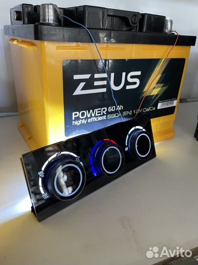 Ручка управления отопителем LED Приора с кондиц