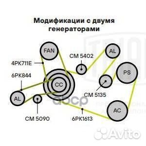 Ролик ремня приводного VW crafter 16- (только р