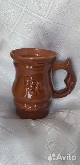 Кружка глиняная для напитков СССР