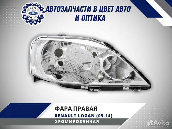 Фара правая Renault Logan Ф2 09-14