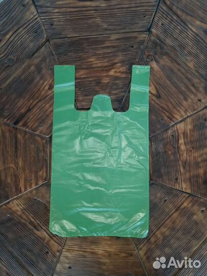 Пакет майка зелёный