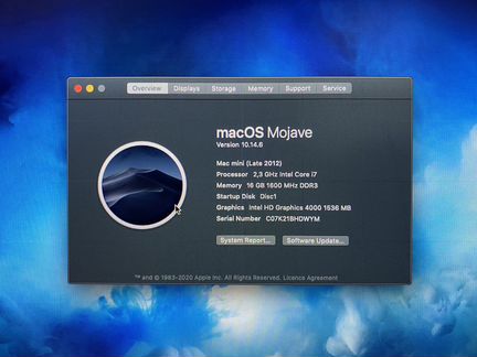 Mac mini late 2012 i7-3615