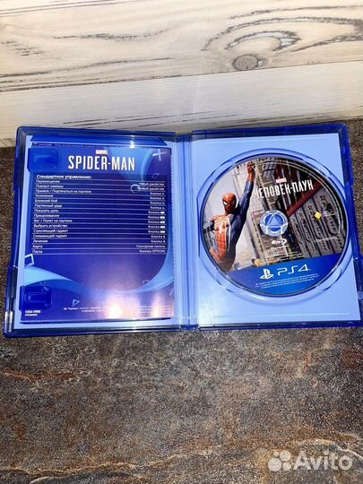 Диск на ps4 человек-паук