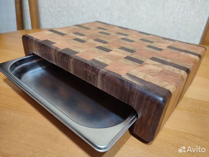 Торцевые разделочные доски с гастроёмкостью и без