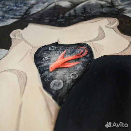 Картина на холсте интерьерная Поцелуй