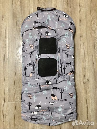 Зимний конверт + муфты (варежки) Leokid