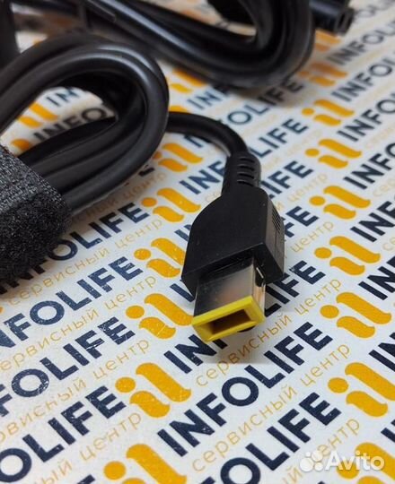 Блок питания для ноутбуков Lenovo 20V/3,25A (прямо