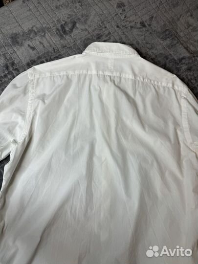 Мужская рубашка белая под запонки Ralph Lauren