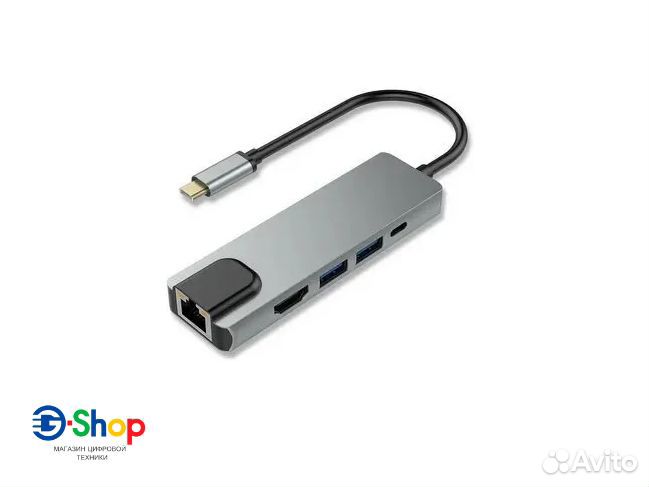 Концентратор Perfeo Type-C USB 3.0/Type-C/Hdmi/SD