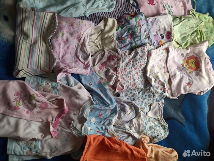 Вещи пакетом на девочку 68-80