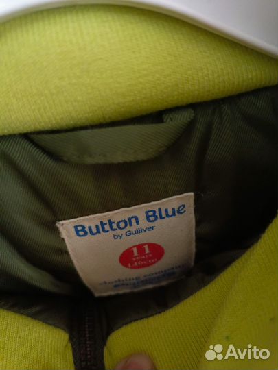 Теплая куртка парка Button Blue