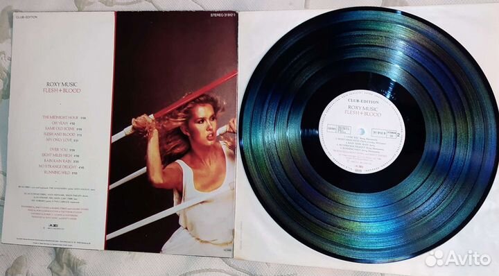 Roxy Music Flesh + Blood 1980 Germ Club LP