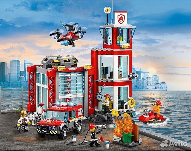 Конструктор Сити Пожарное депо
