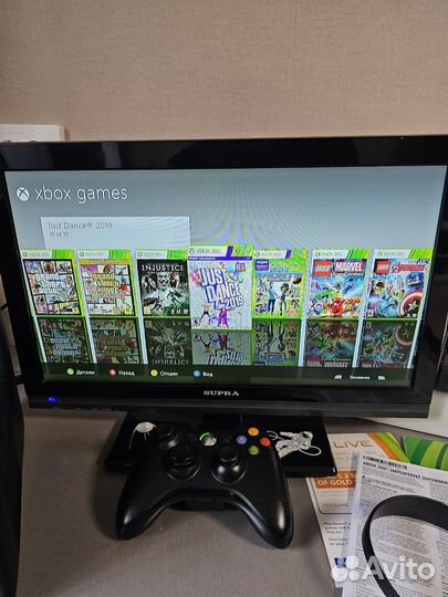 Xbox 360 slim прошитый 250gb 37 игр freeboot