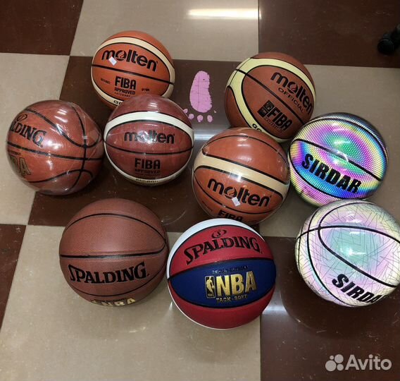 Баскетбольный мяч molten, spalding