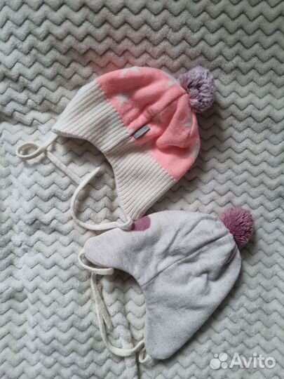 Шапка зимняя для девочки 44 46 розовая