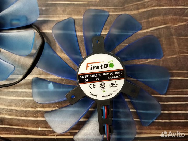 Вент. видеокарты HIS RX480/RX580 95*40mm Комплект