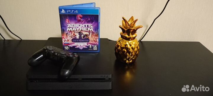 Sony playstation 4 Slim + диск