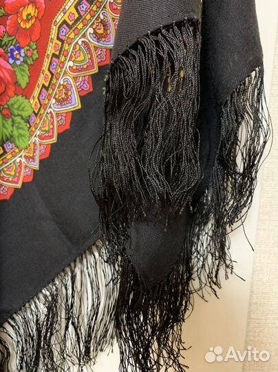 Павлопосадский платок-шаль новый Краски лета