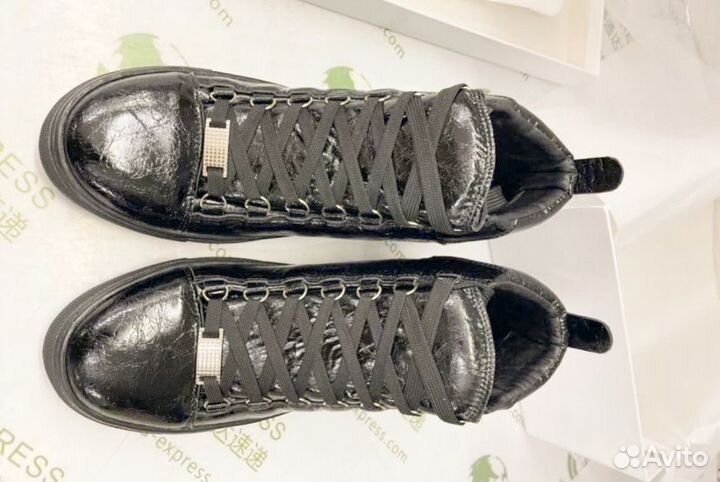 Кроссовки Balenciaga Arena Leather High Sneakers