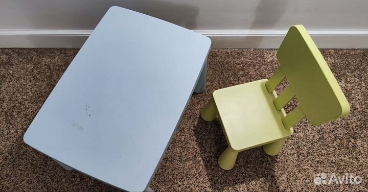 Детские стул и стол Икея