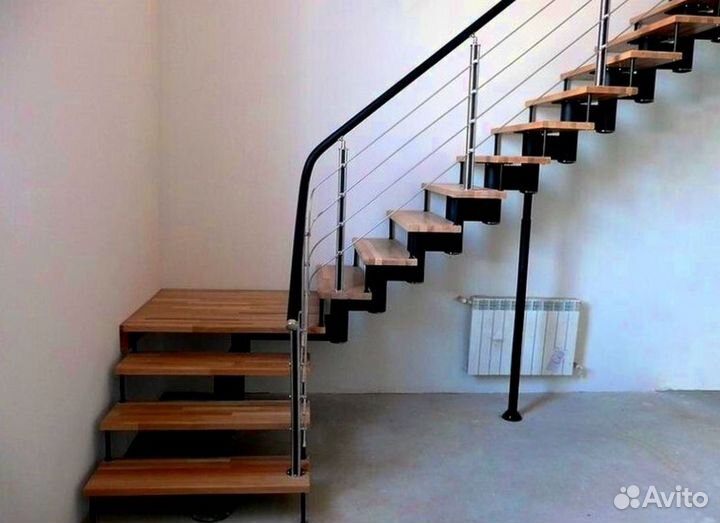 Перила деревянные с установкой