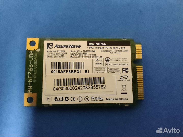 PCI-E Wifi модуль 2.4 ггц 802.11 b/g/n