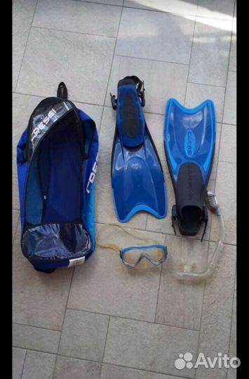 Гидрокостюм детский beuchat, ласты, маска, трубка