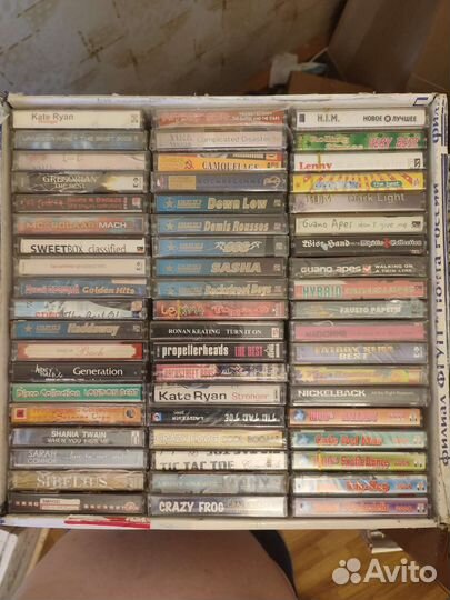 Кассеты рус.рок, рэп, поп. Запечат. обнов. 24.08