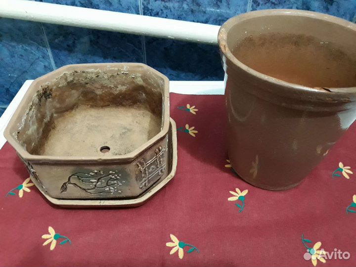 Цветочные горшки новые и б/у