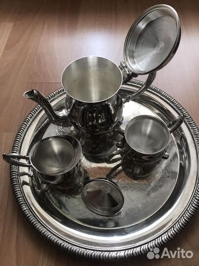 Кофейный набор СССР. Мельхиор