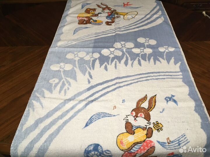 Винтаж полотенца Китай велюр махра детские