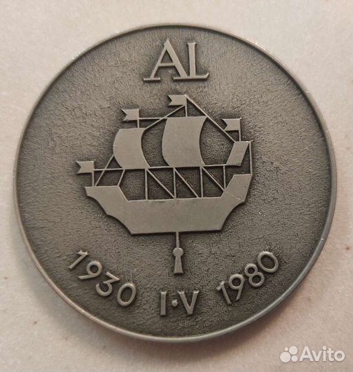 Настольная памятная медаль Ленинград СССР