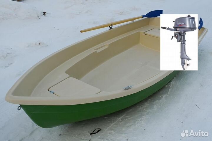 Вёсельная лодка с мотором Тортилла-4 с Рундуками T