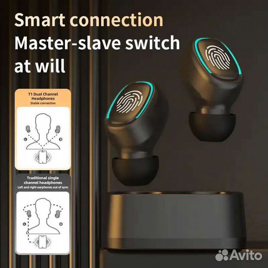 Беспроводные наушники новые