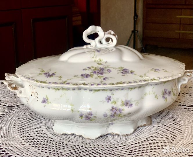 Блюдо под крышкой, тюрин, антиквариат, Германия