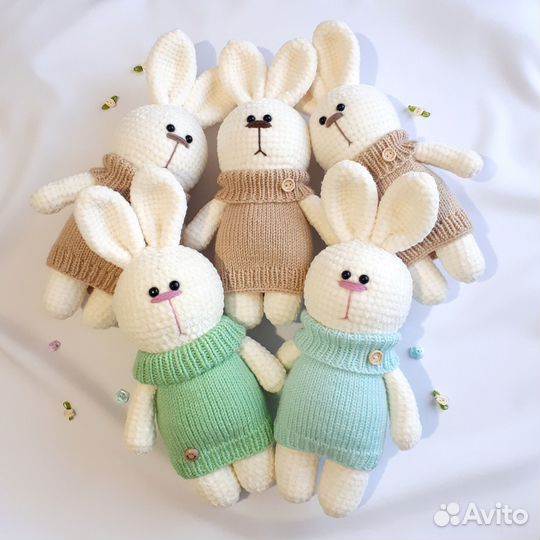 Вязаный зайка