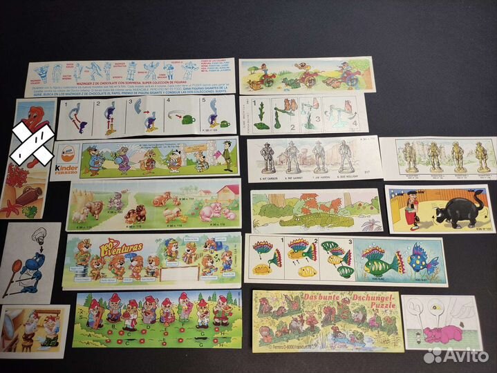 Вкладыши от киндер