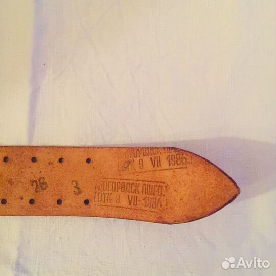 Портупея Новая Натуральная кожа. СССР. 1986 год